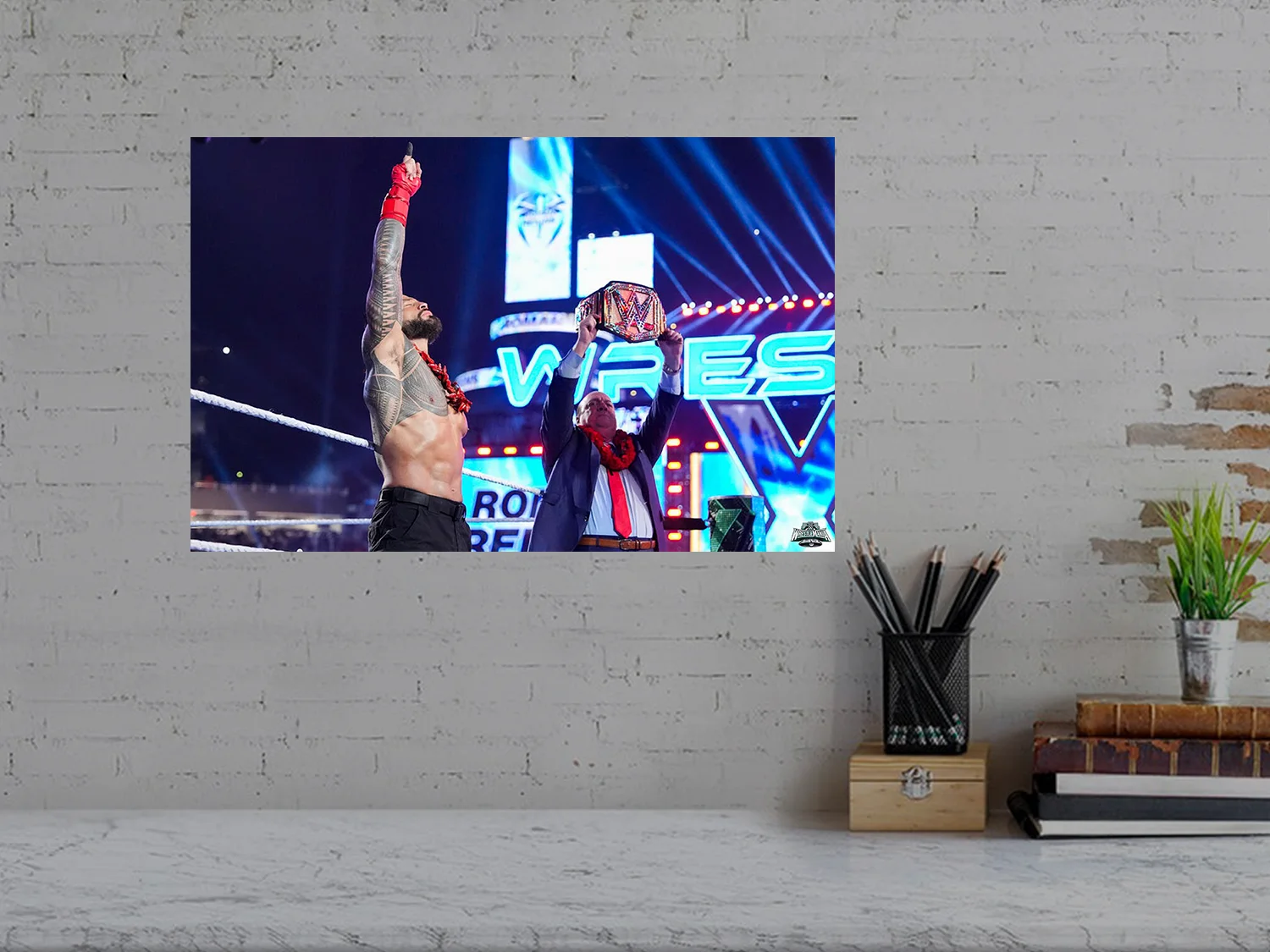 Wrestlemania 40 | Roman Reigns Tribal Chief | Premium Gloss Poster | Wrestling A, изображение 3