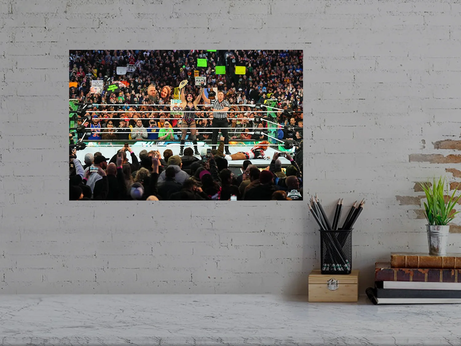 Wrestlemania 40 Rhea Ripley Womans World Champion Poster | WWE Wrestling Room De, изображение 3