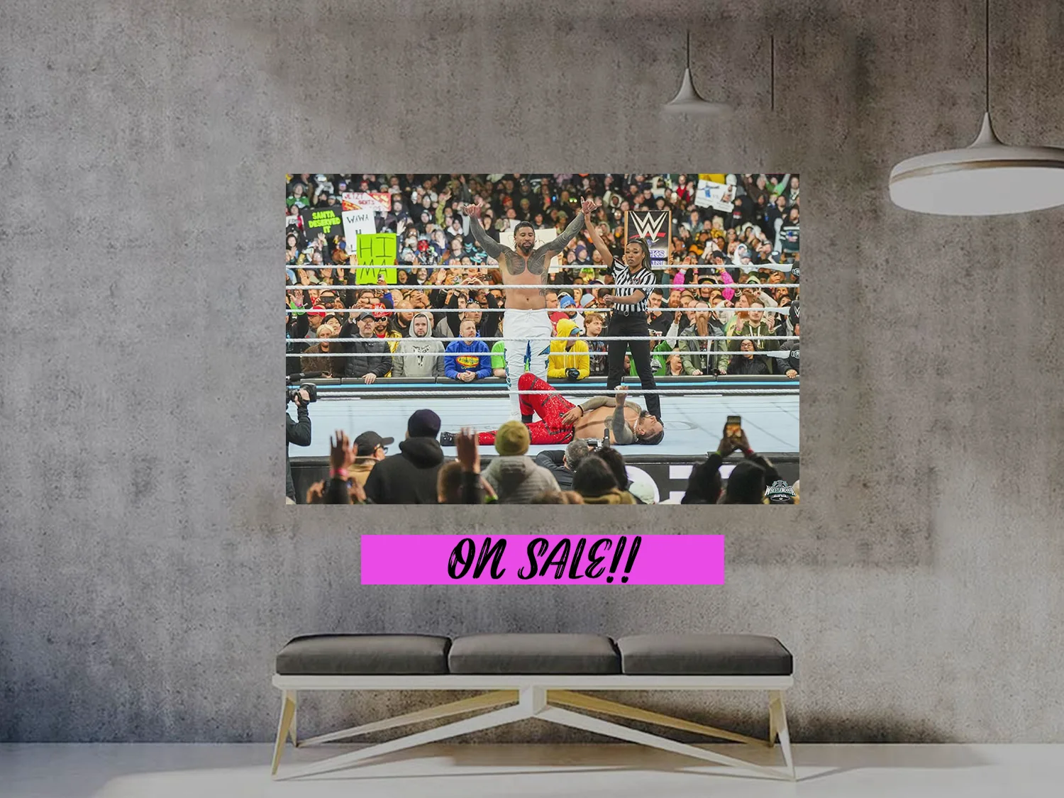 Wrestlemania 40 Premium Gloss Poster | Jey Uso Defeats Jimmy Wrestlemania 40 | C, image 2