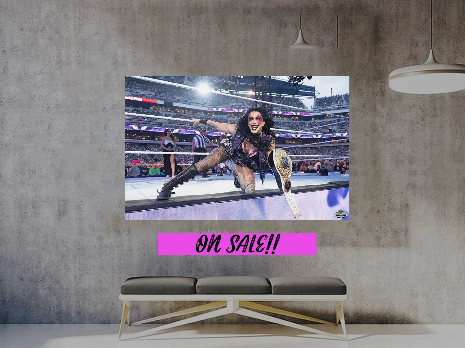Wrestlemania 40 Premium Gloss Poster | Reha Ripley Wrestlemania Entrance | Wrest, изображение 2