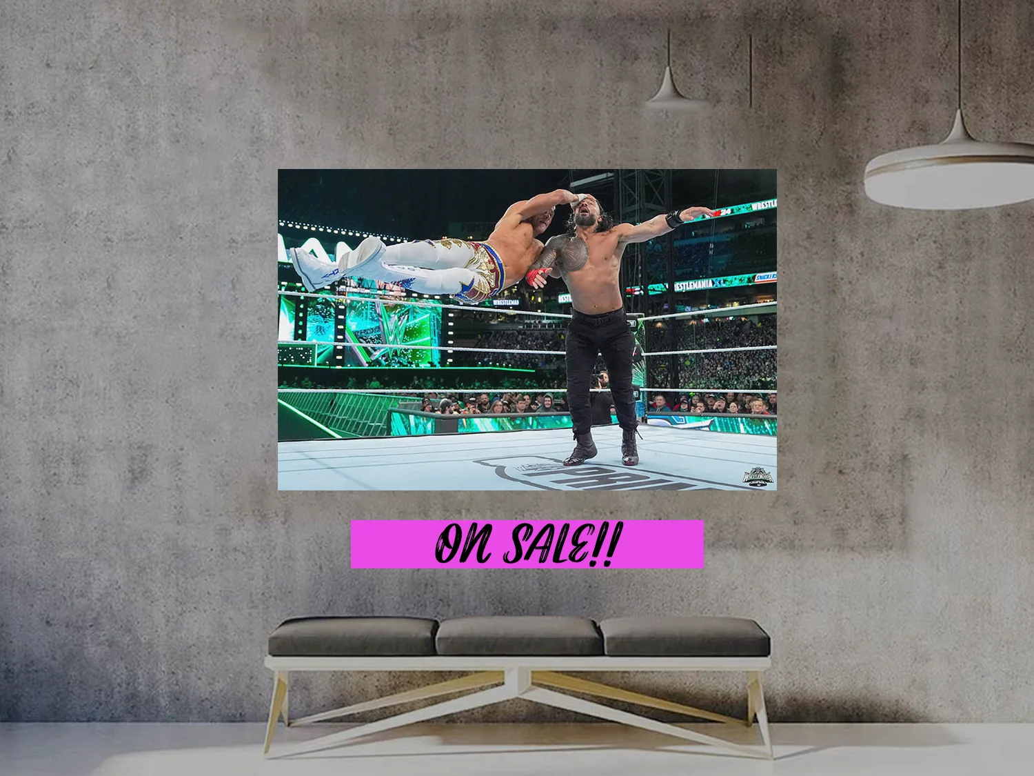 Wrestlemania 40 Premium Gloss Poster | Cody Rhodes And Roman Reigns Cody Cutter, изображение 2