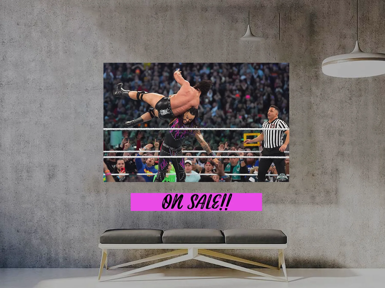 Wrestlemania 40 Damian Priest and Drew McIntyre South Of Heaven Chokeslam Gloss, изображение 2