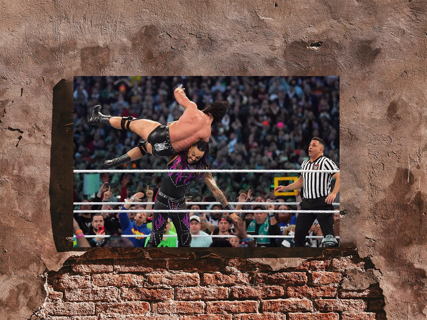 Wrestlemania 40 Damian Priest and Drew McIntyre South Of Heaven Chokeslam Gloss, изображение 4