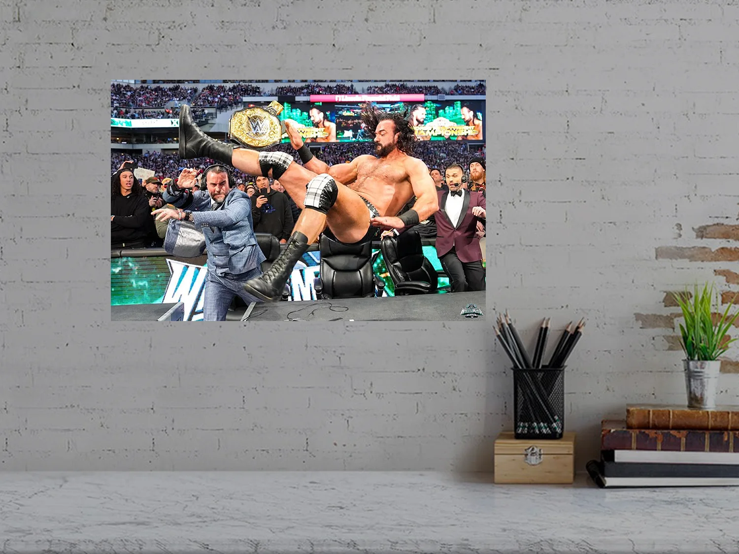 Wrestlemania 40 CM Punk Drew McIntyre Poster Print | Ideal Gift for Wrestling Fa, image 3