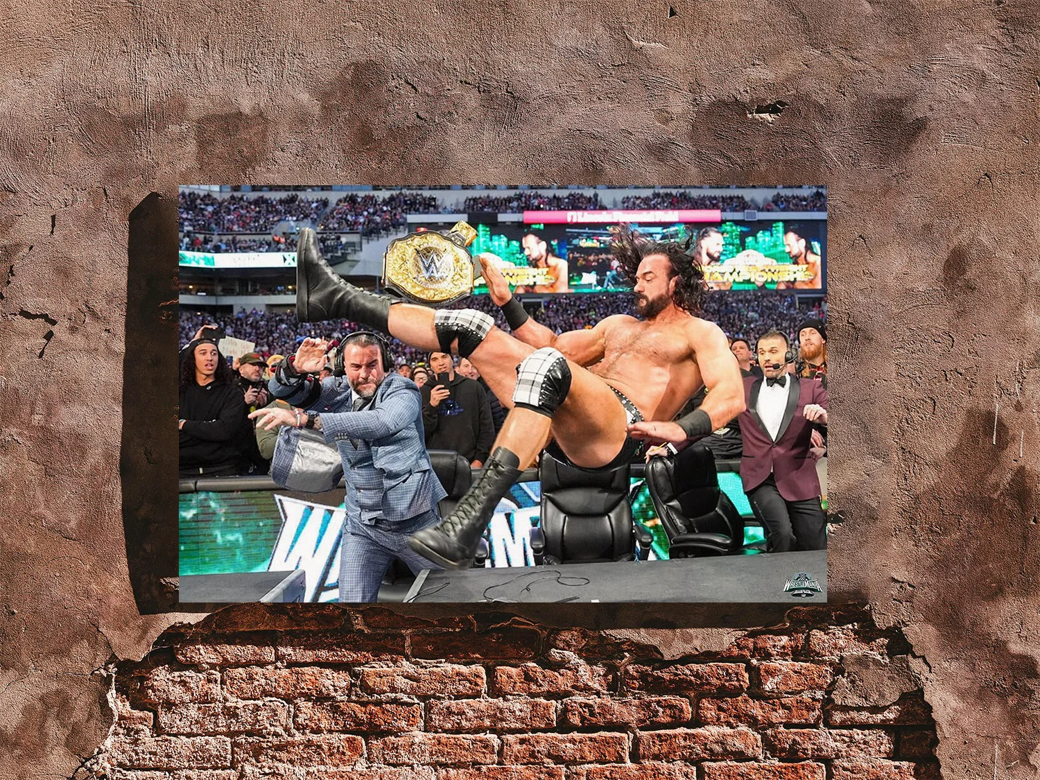 Wrestlemania 40 CM Punk Drew McIntyre Poster Print | Ideal Gift for Wrestling Fa, image 4