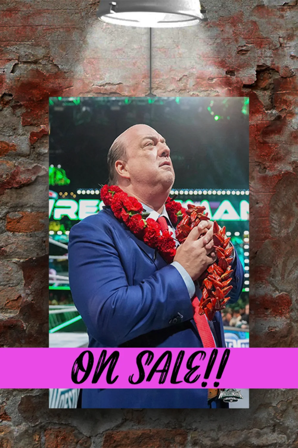 WWE Wrestlemania 40 Paul Heyman HOF Poster | Wrestlemania 40 Exclusive Design |, изображение 2
