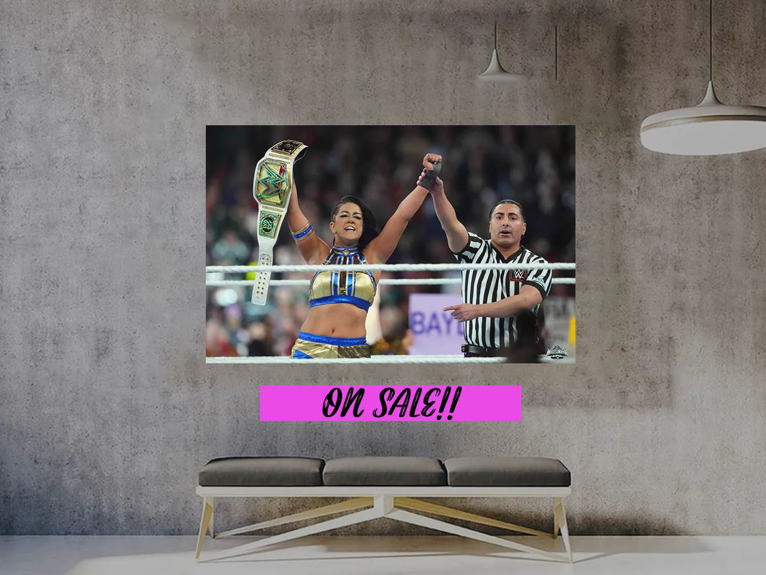 Bayley Becomes WWE Womans World Champion | Wrestlemania 40 Poster | Limited Edit, изображение 2