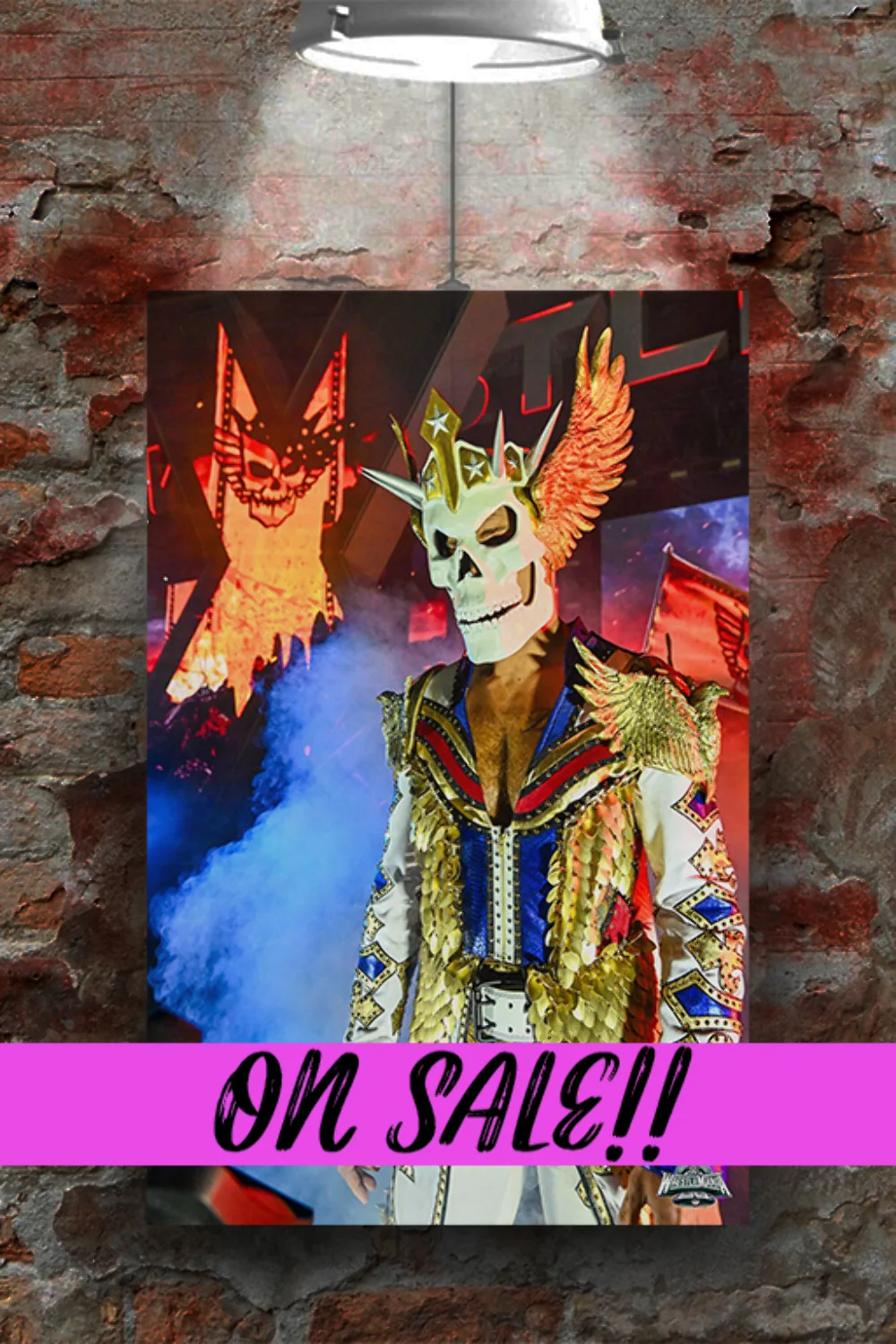 WWE Wrestlemania 40: Cody Rhodes Entrance Gloss Poster | Wrestlemania 40 Cody Rh, изображение 2