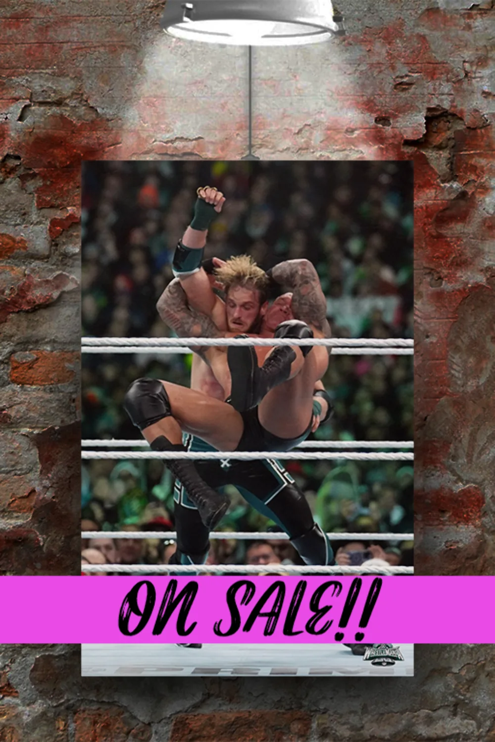 WWE Wrestlemania 40 Randy Orton RKO's Logan Paul Poster | Premium Gloss Print |, image 2