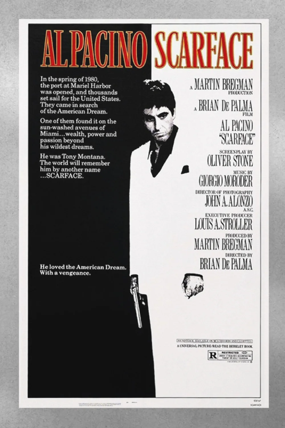 Scarface Al Pacino Premium Gloss Poster | Film Memorabilia | Vintage Movie Art P, изображение 3