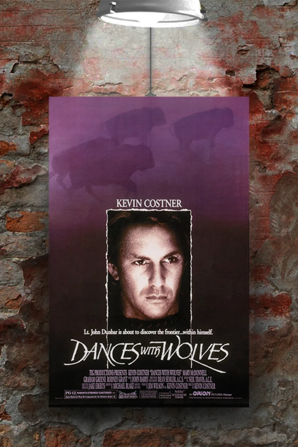 Dances with Wolves Kevin Costner Poster | Classic Film Decor | Gloss Finish | Mo, изображение 2