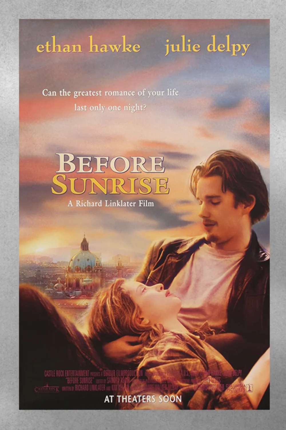 Before Sunrise Ethan Hawke Julie Delpy Poster | Film Movie Design Art Print, изображение 3