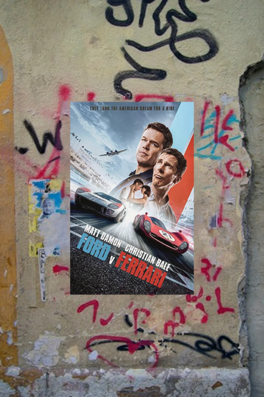 Ford V Ferrari Matt Damon Christian Bale Premium Gloss Poster | Film Memorabilia, изображение 4