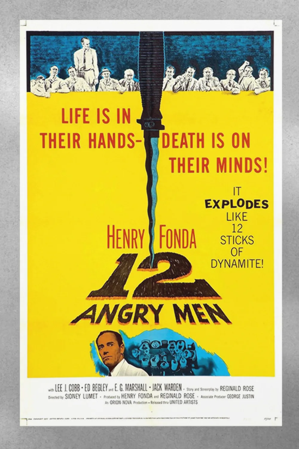 12 Angry Men Henry Fonda Gloss Poster | Classic Film Decor | Vintage Movie Art P, изображение 3