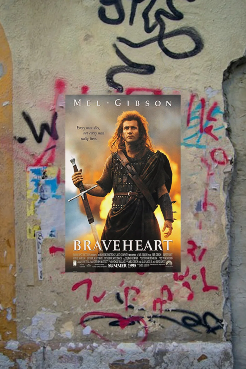 Braveheart Mel Gibson Gloss Poster Print | Film Memorabilia Classic Wall Art Dec, изображение 4