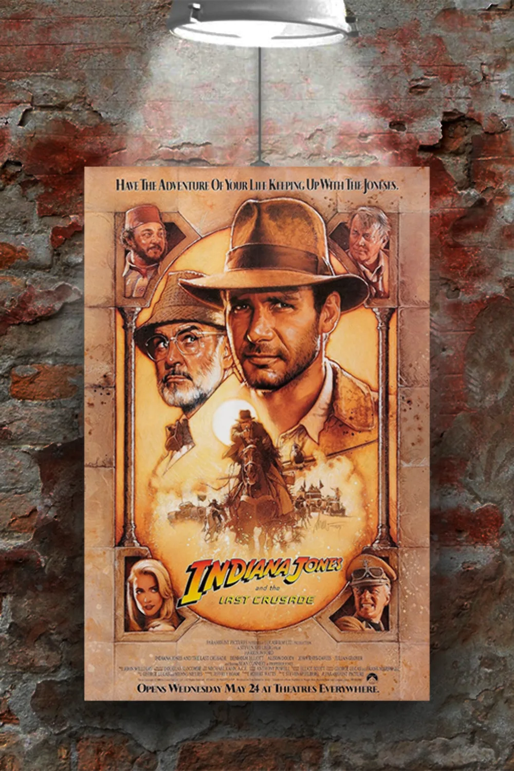 Indiana Jones and the Last Crusade Harrison Ford Poster | Film Memorabilia | Mov, изображение 2