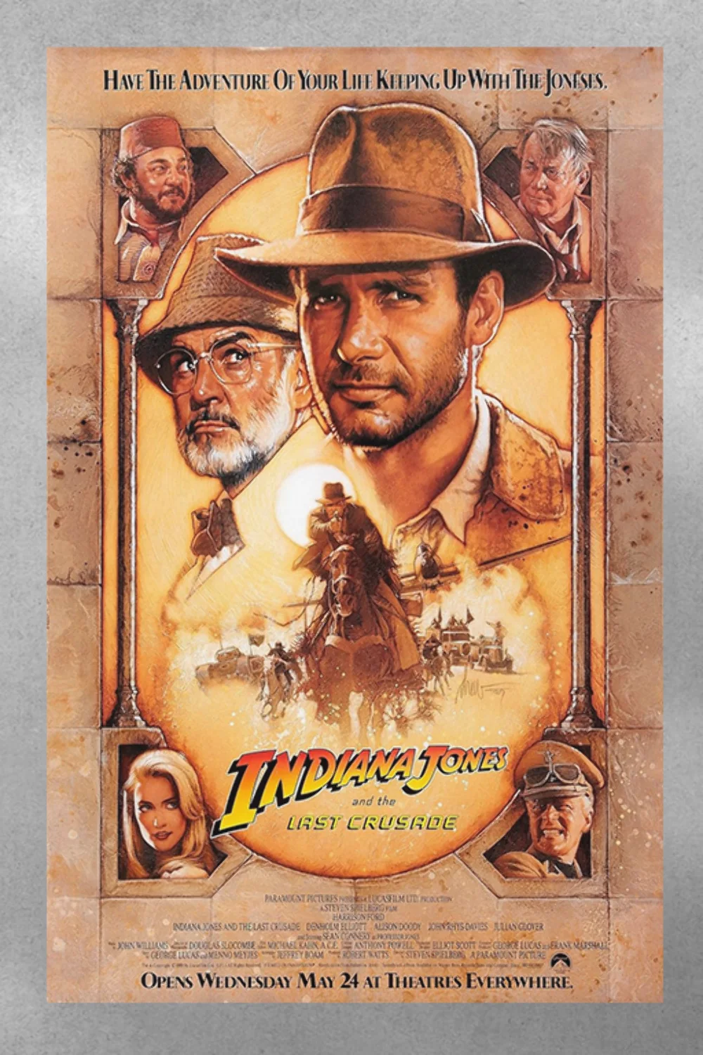 Indiana Jones and the Last Crusade Harrison Ford Poster | Film Memorabilia | Mov, изображение 3