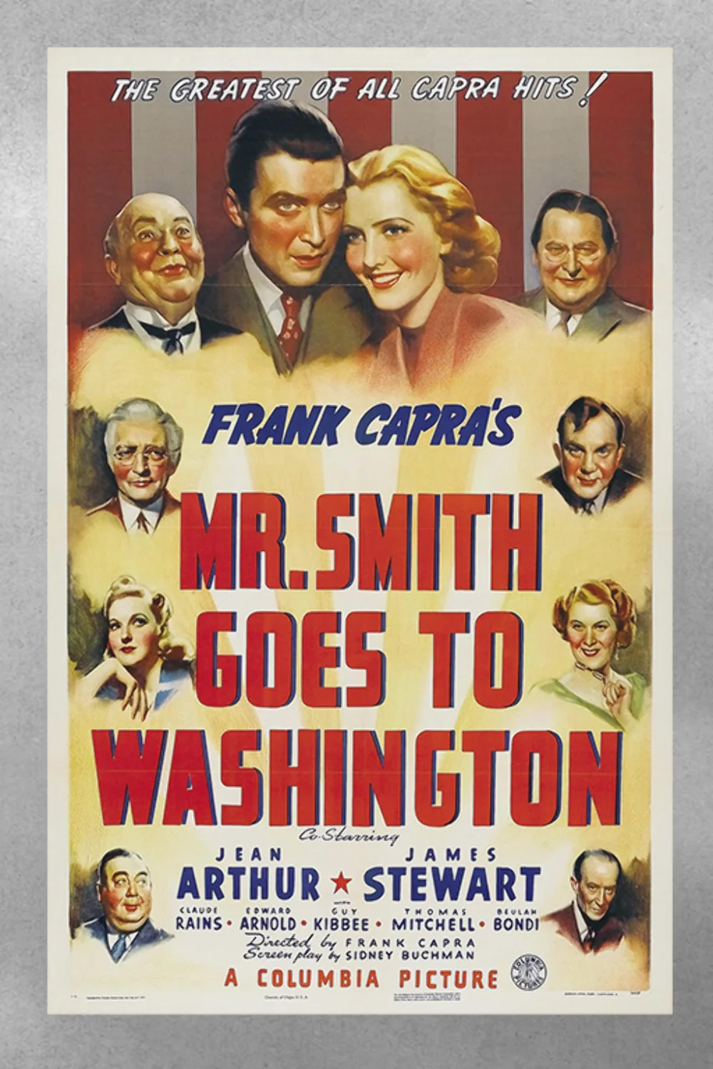 Mr. Smith Goes to Washington Poster - James Stewart | Vintage Movie Art Print |, изображение 3
