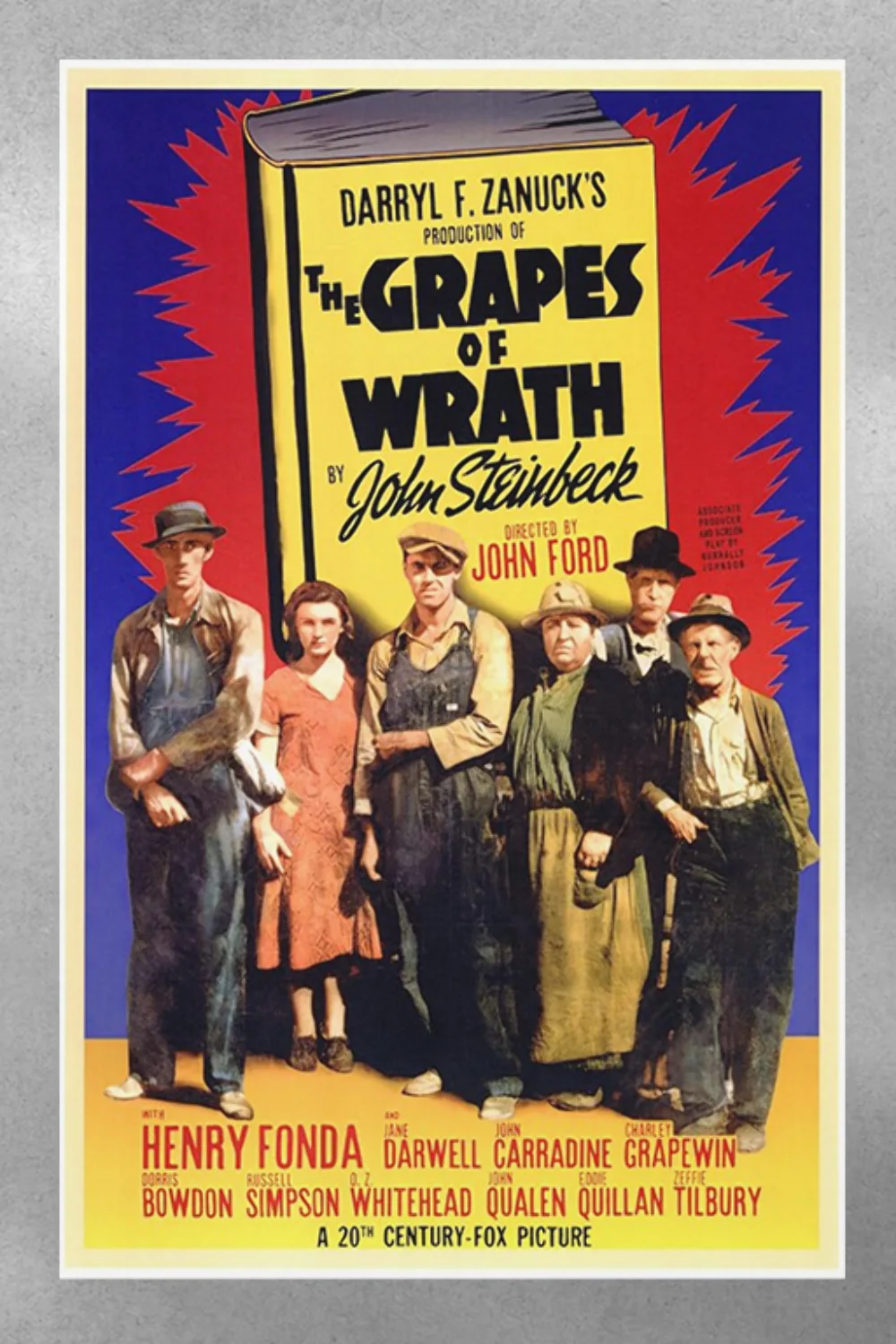 The Grapes of Wrath Henry Fonda Poster | Classic Film Wall Art | Vintage Movie D, изображение 3