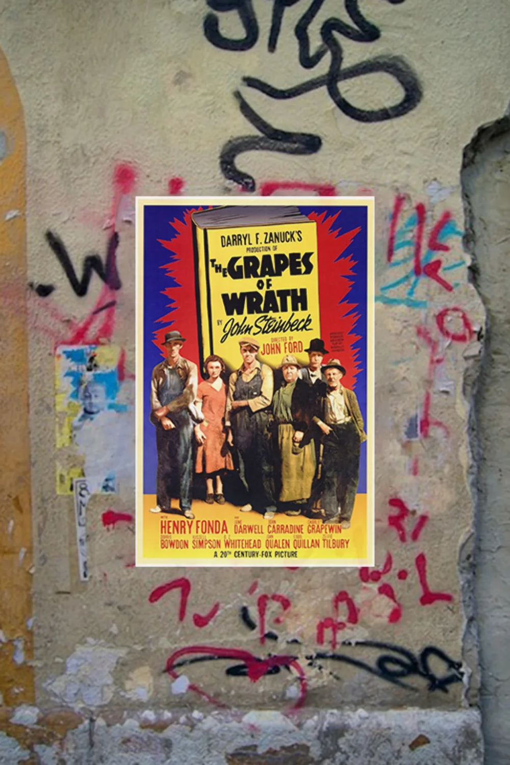 The Grapes of Wrath Henry Fonda Poster | Classic Film Wall Art | Vintage Movie D, изображение 4