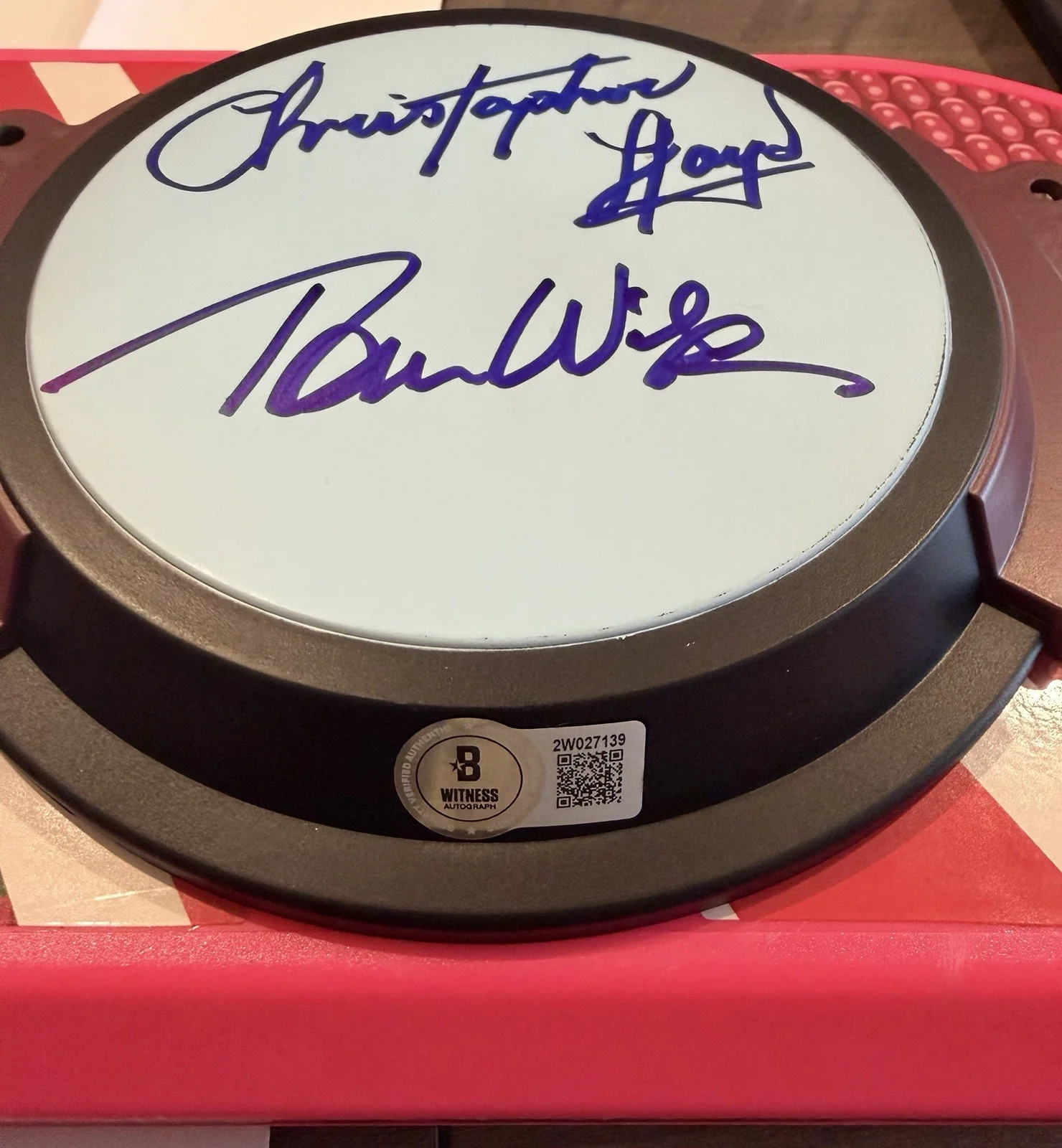 Back to the Future II Hoverboard Signed Fox Lloyd Wilson Thompson Beckett, image 3