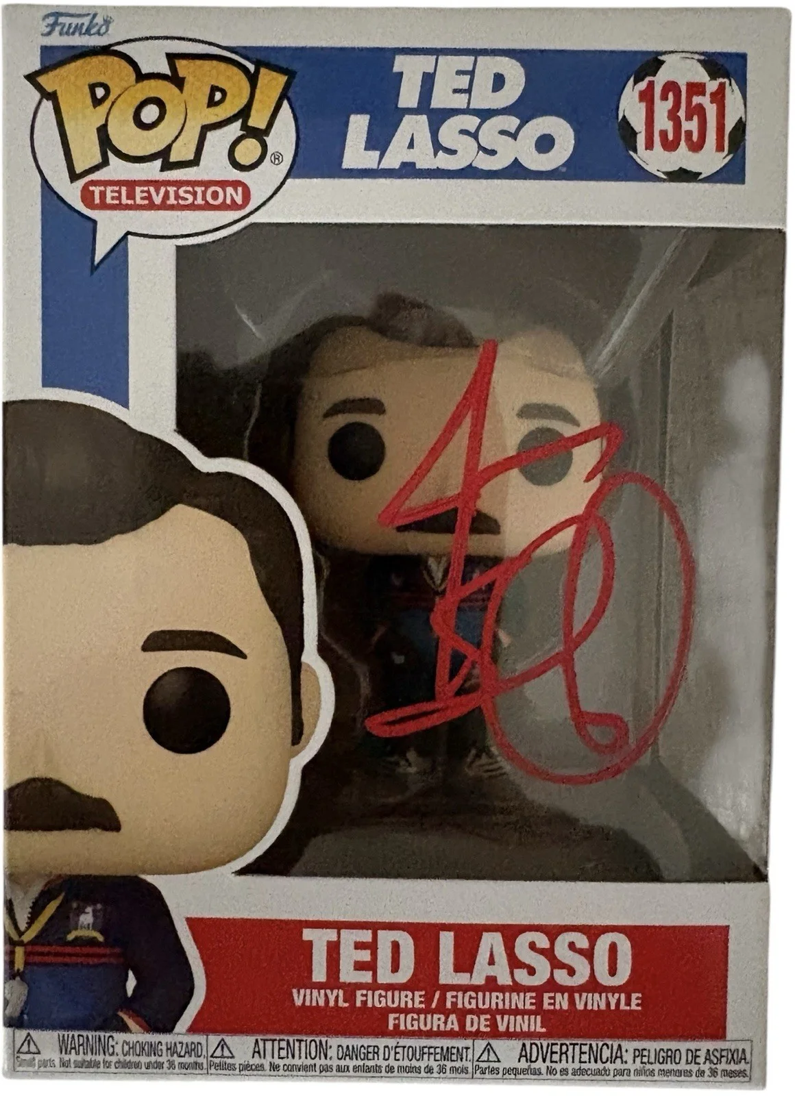 Jason Sudeikis — Ted Lasso Jason Sudeikis Signed Funko Pop #1351 JSA Certified