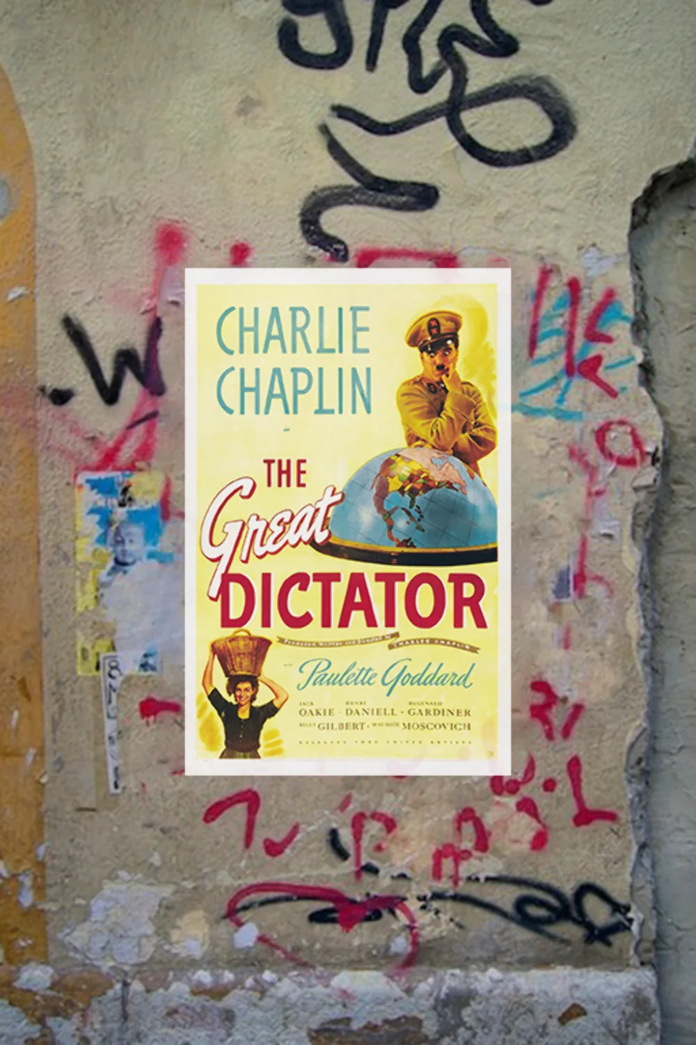 The Great Dictator Charlie Chaplin | Premium Gloss Poster | Film Vintage Design, image 4