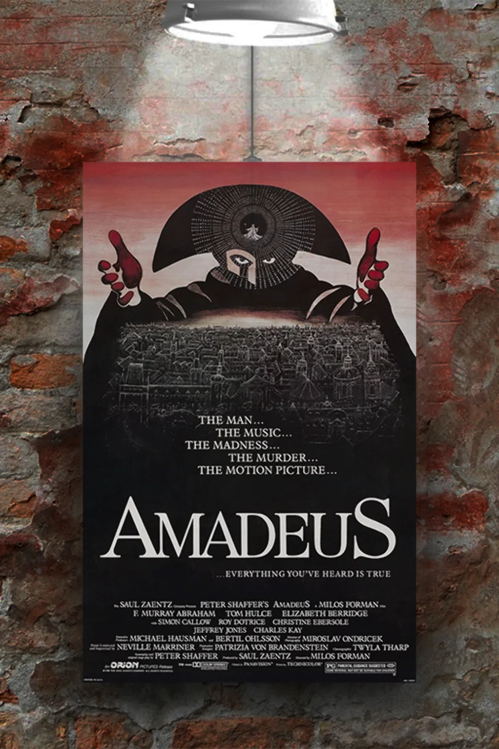 Amadeus | Tom Hulce | Antonio Salieri | Gloss Poster | Film Memorabilia | Mozart, изображение 2