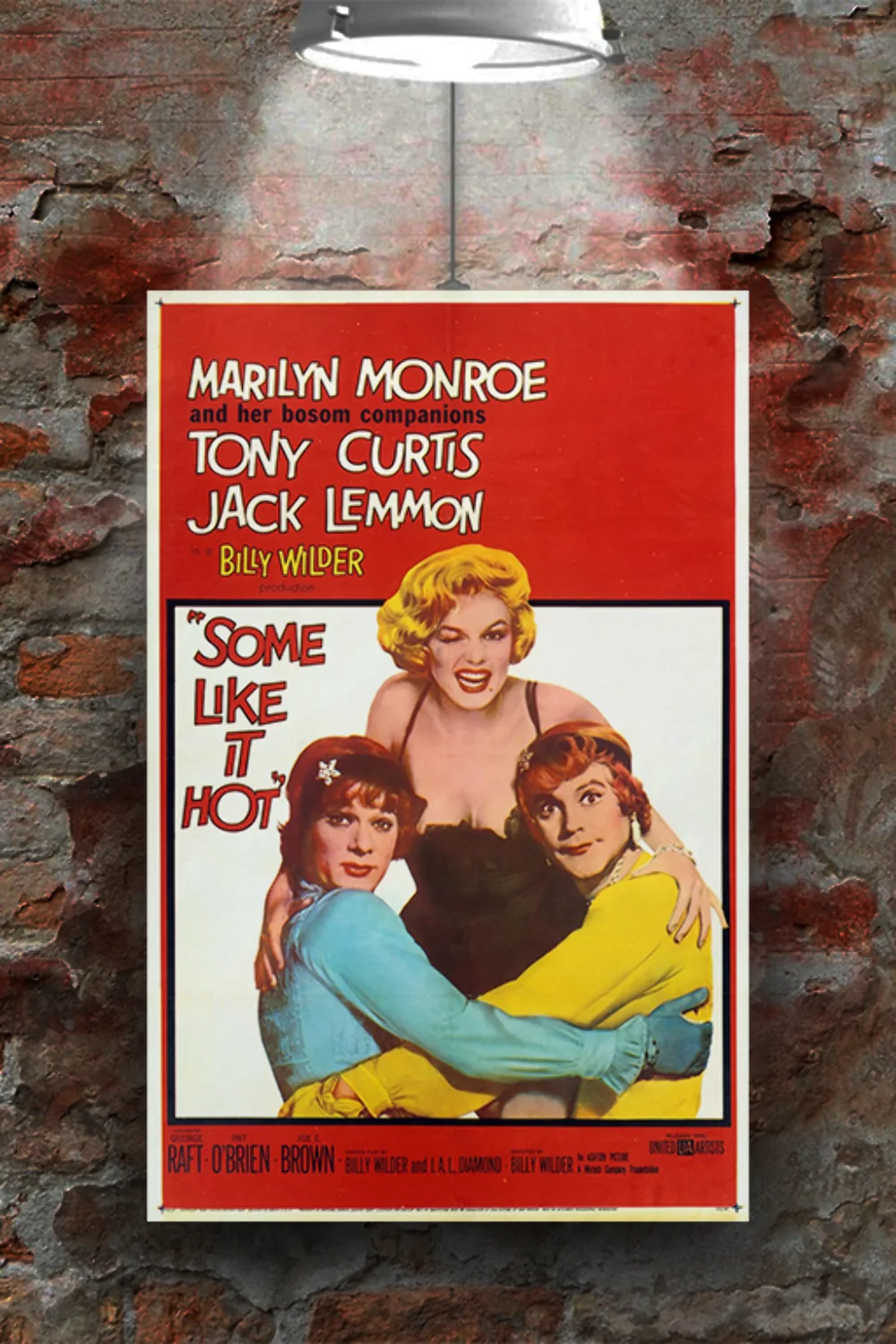 Some Like It Hot - Marilyn Monroe and Tony Curtis | Film Poster | Gloss Design |, image 2