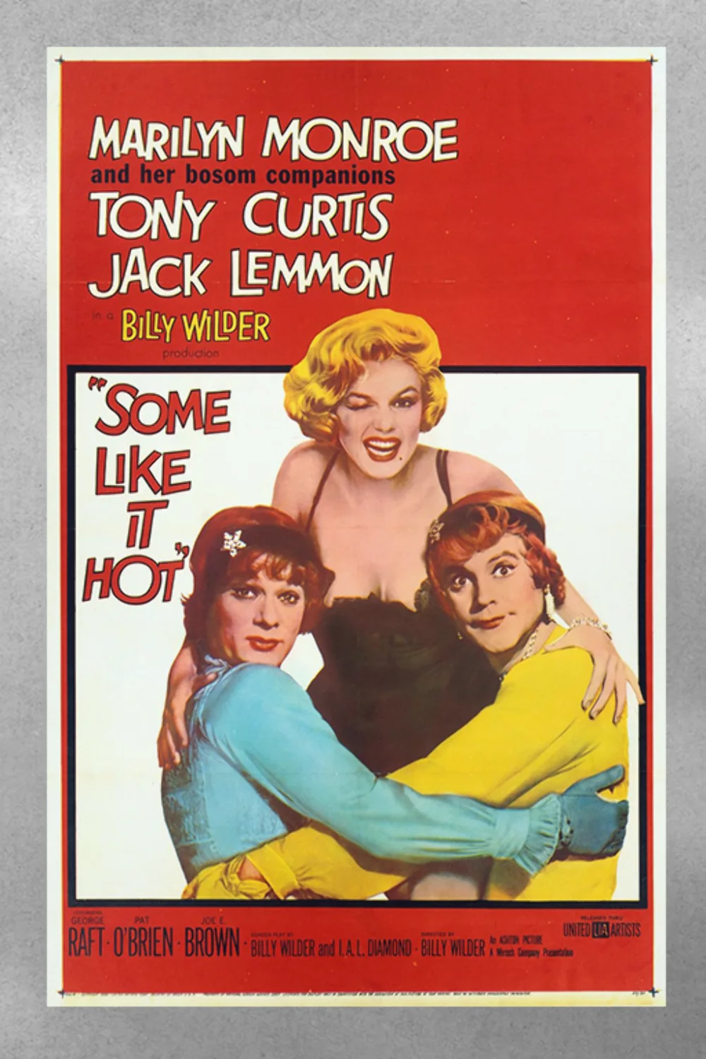 Some Like It Hot - Marilyn Monroe and Tony Curtis | Film Poster | Gloss Design |, image 3