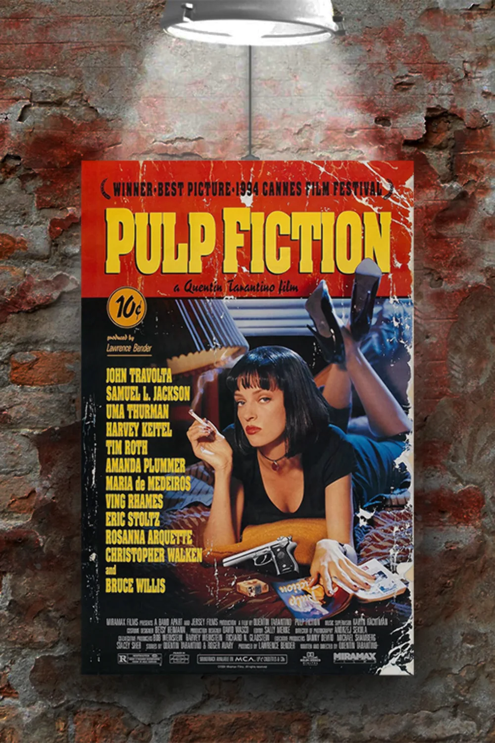 Pulp Fiction Quentin Tarantino Gloss Poster | Vintage Movie Art Print | Film Noi, изображение 2