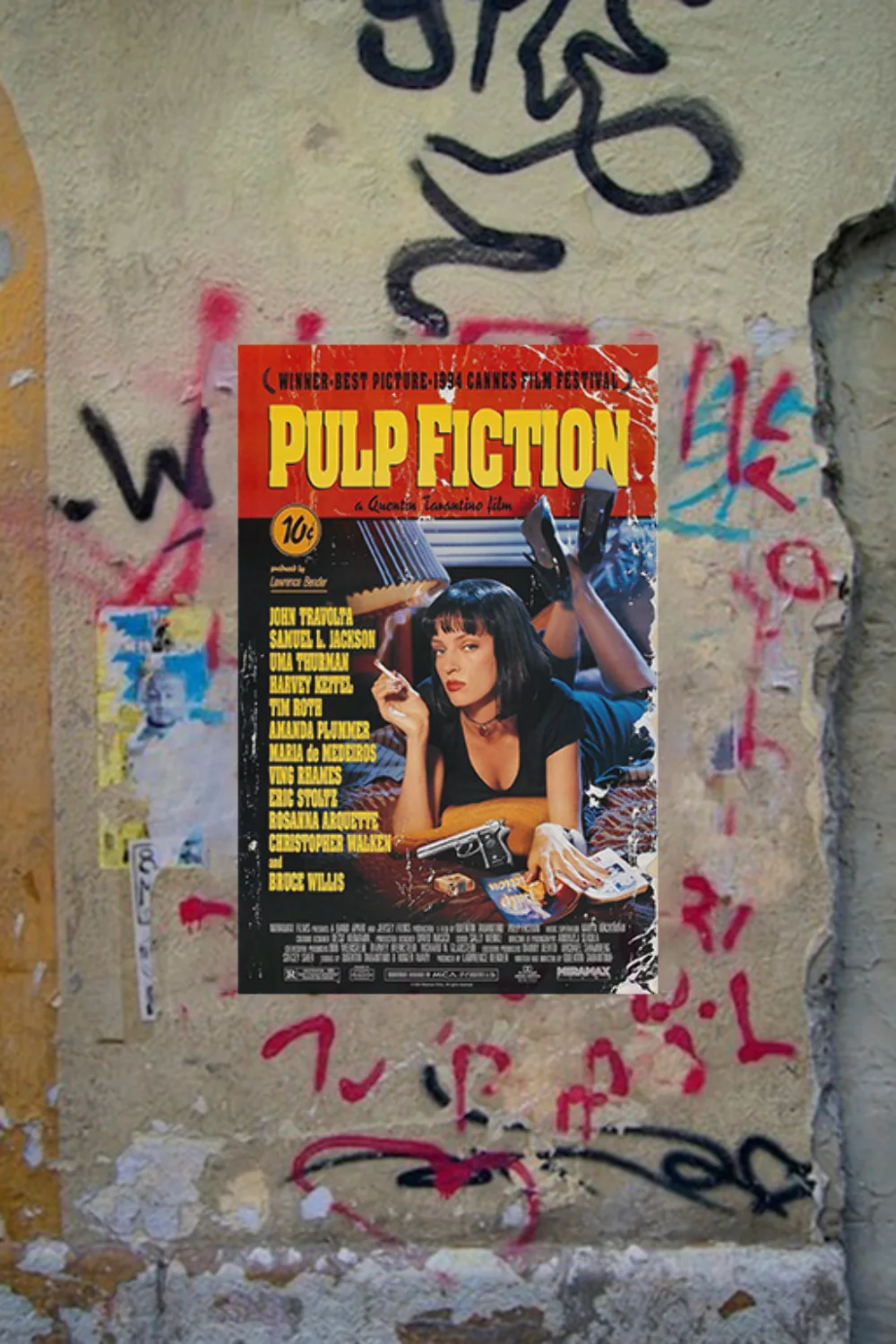 Pulp Fiction Quentin Tarantino Gloss Poster | Vintage Movie Art Print | Film Noi, изображение 4