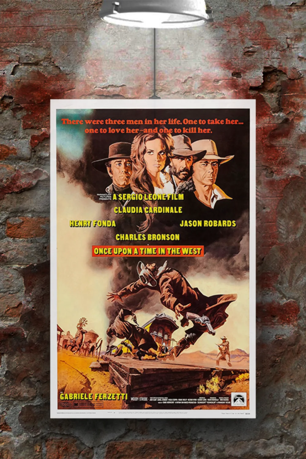Once Upon a Time in the West Henry Fonda Vintage Poster Print | Classic Film Wes, изображение 2