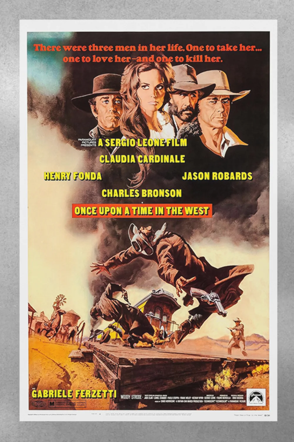 Once Upon a Time in the West Henry Fonda Vintage Poster Print | Classic Film Wes, изображение 3