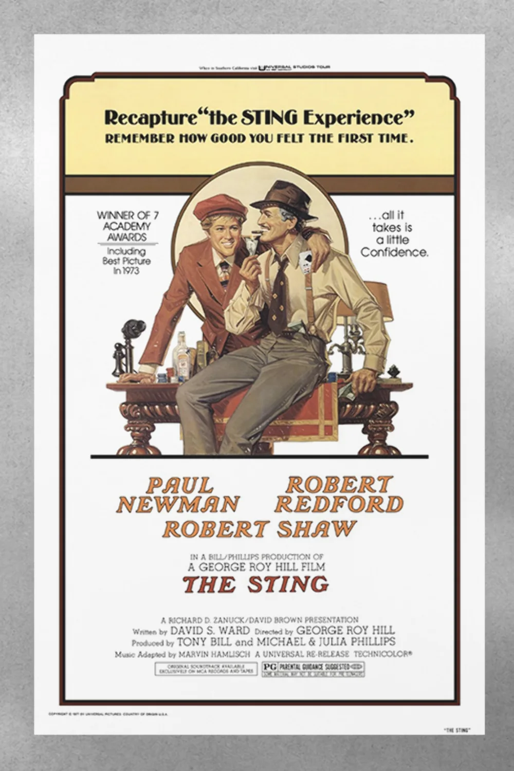 The Sting Paul Newman Robert Redford Gloss Poster | Vintage Movie Art | Retro Fi, изображение 3