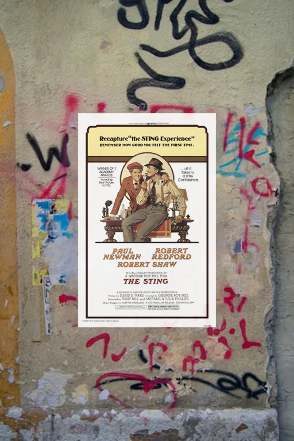 The Sting Paul Newman Robert Redford Gloss Poster | Vintage Movie Art | Retro Fi, изображение 4