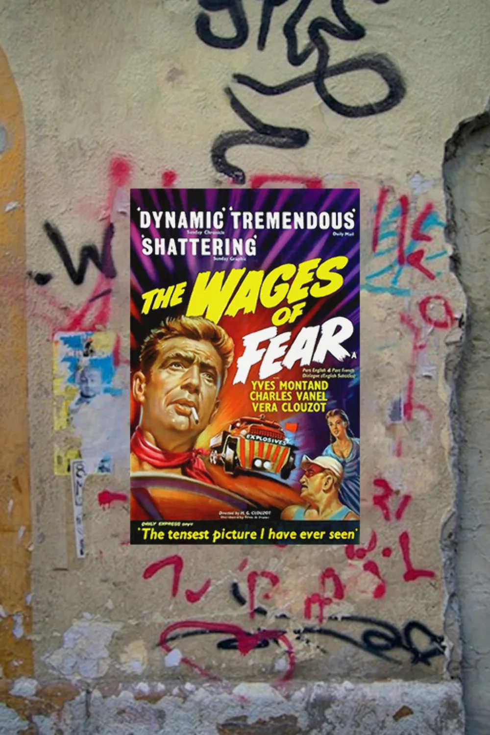 The Wages of Fear | Yves Montand | Film Poster | Gloss Finish | Movie Memorabili, изображение 4
