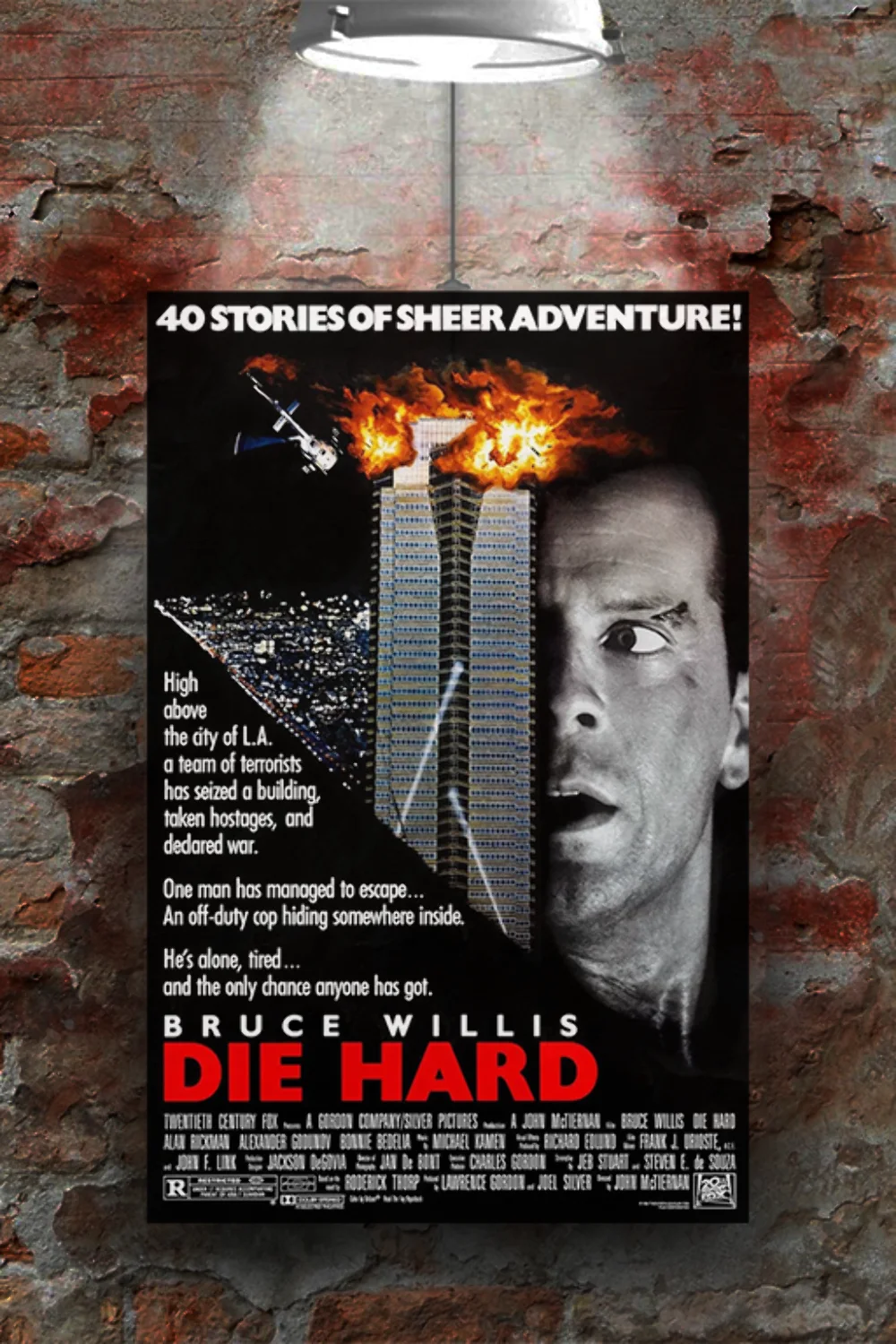 Die Hard Bruce Willis Premium Gloss Poster | Film Memorabilia Design | Action Mo, изображение 2