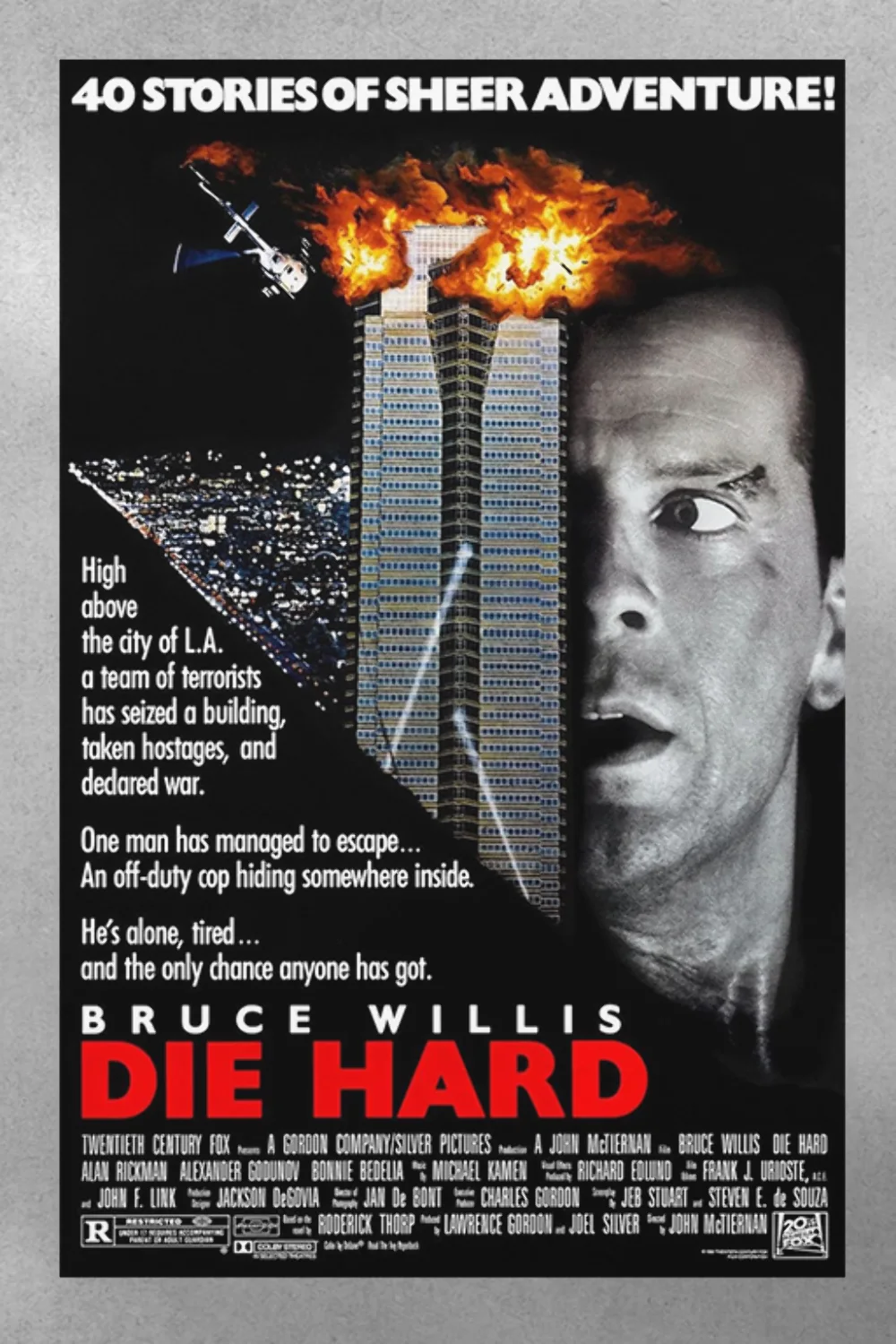 Die Hard Bruce Willis Premium Gloss Poster | Film Memorabilia Design | Action Mo, изображение 3