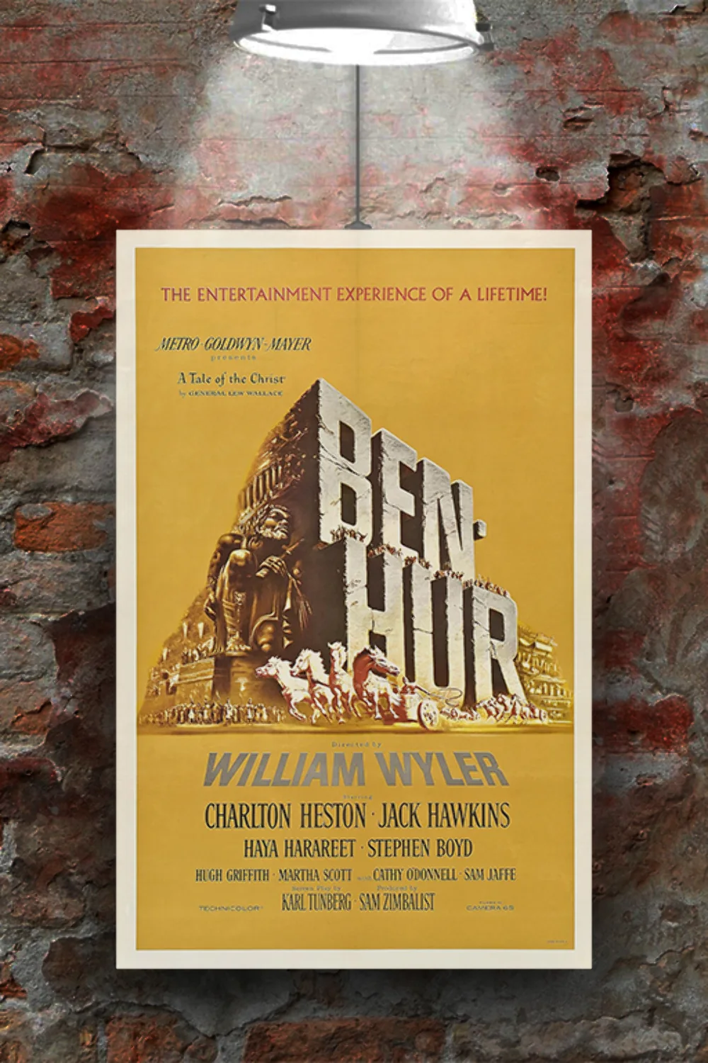 Ben-Hur Poster - Charlton Heston | Vintage Movie Art Print | Epic Film Decor, изображение 2