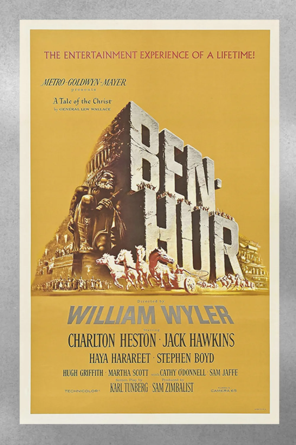 Ben-Hur Poster - Charlton Heston | Vintage Movie Art Print | Epic Film Decor, изображение 3