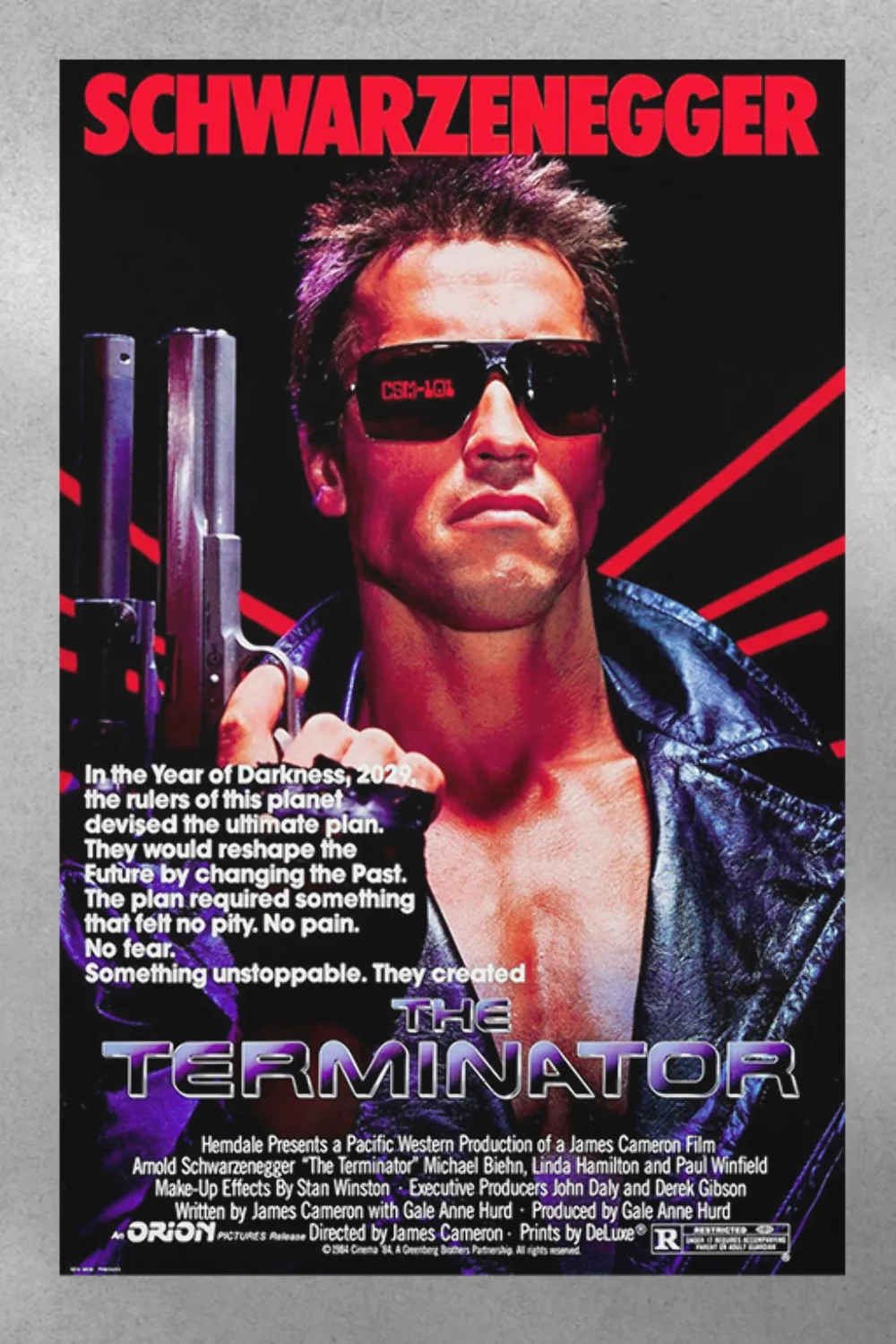 The Terminator Arnold Schwarzenegger Premium Gloss Poster | Film Memorabilia Art, изображение 3