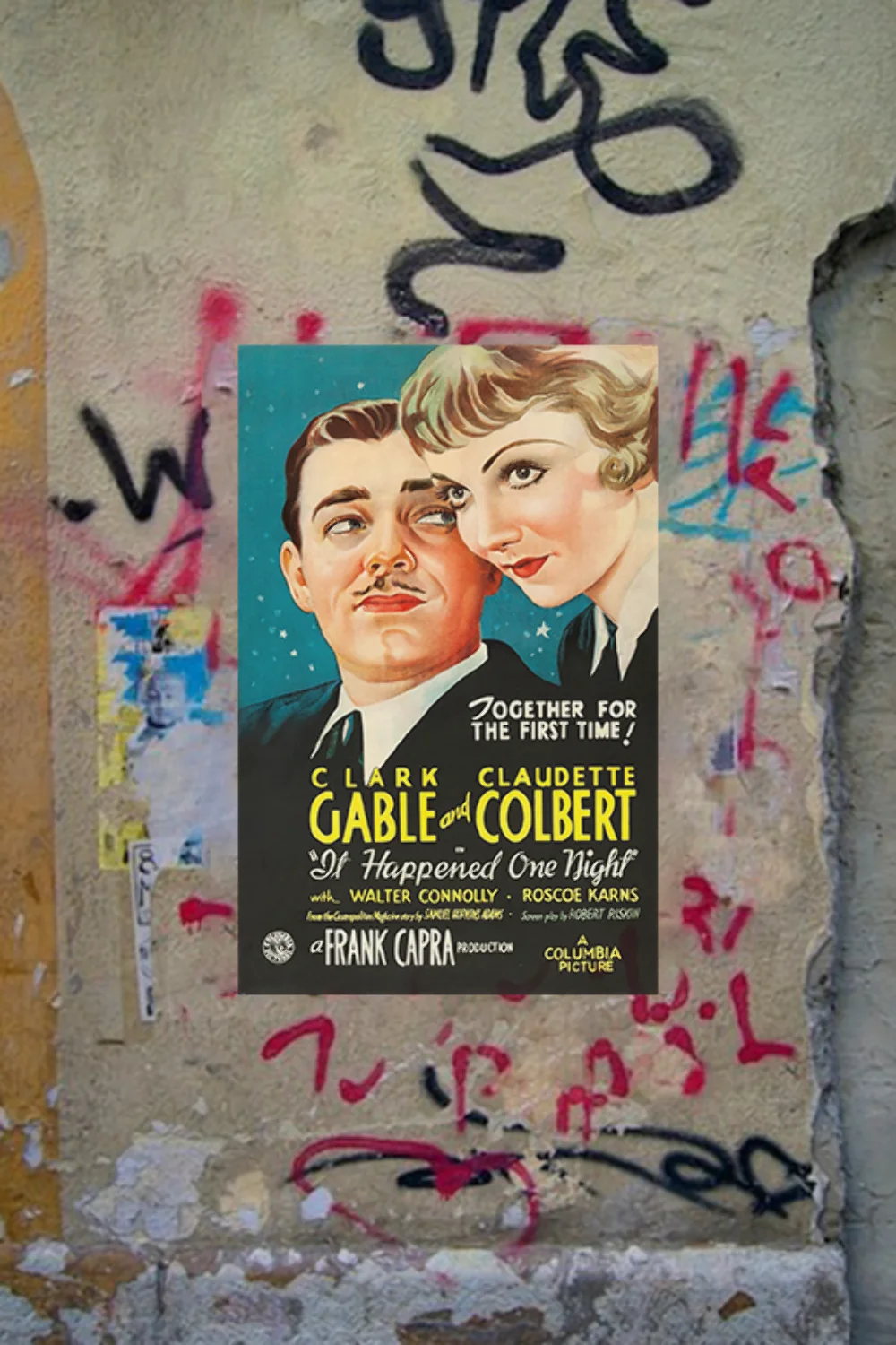 It Happened One Night Clark Gable and Claudette Colbert | Classic Film Poster |, image 4