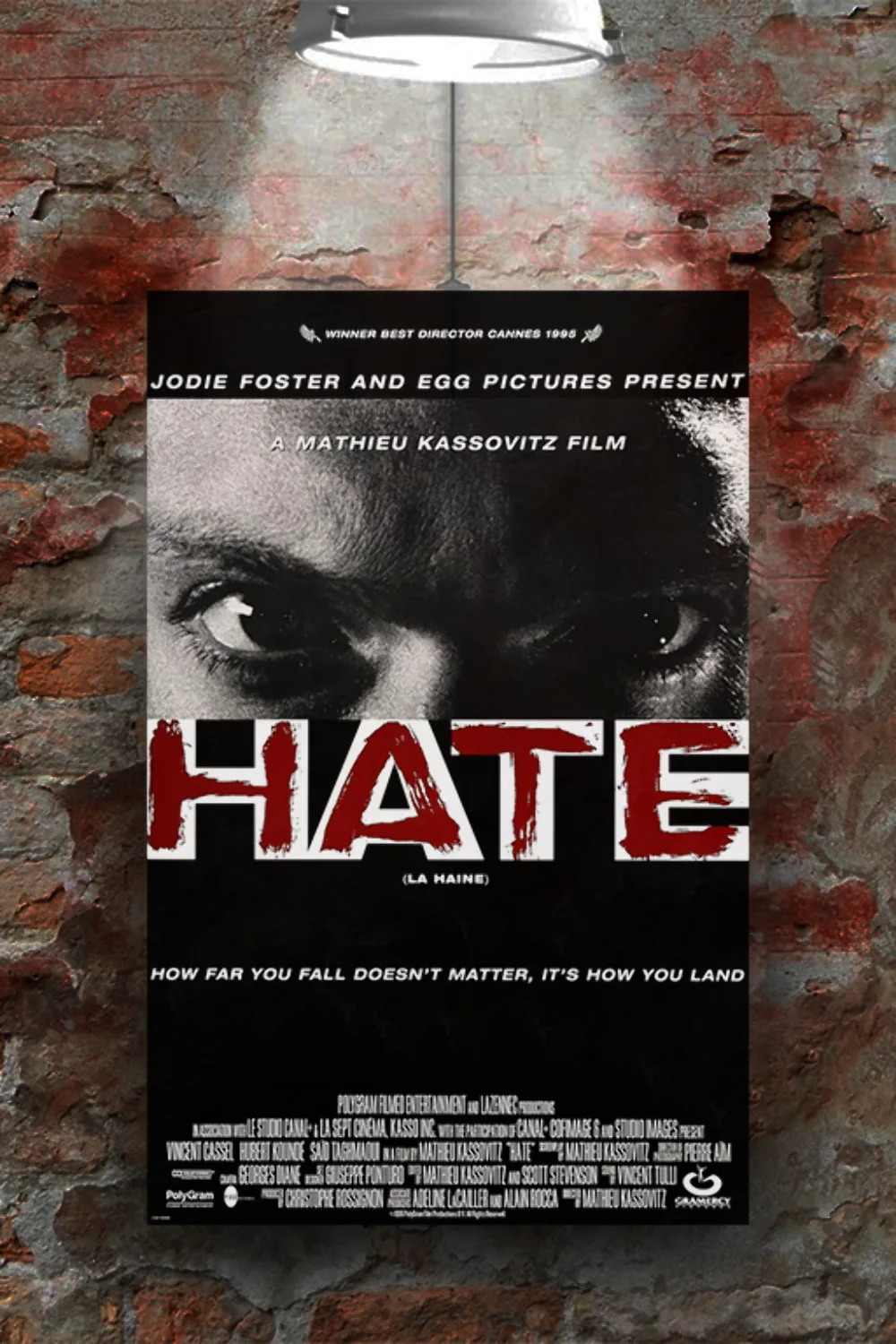 La haine Vincent Cassel Premium Gloss Poster | French Film Wall Art Décor | Film, изображение 2