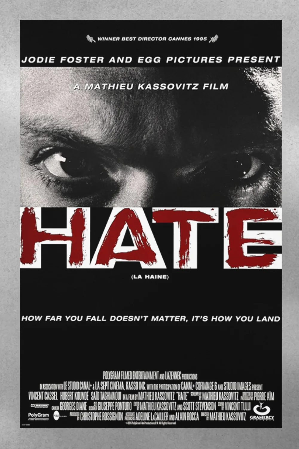 La haine Vincent Cassel Premium Gloss Poster | French Film Wall Art Décor | Film, изображение 3