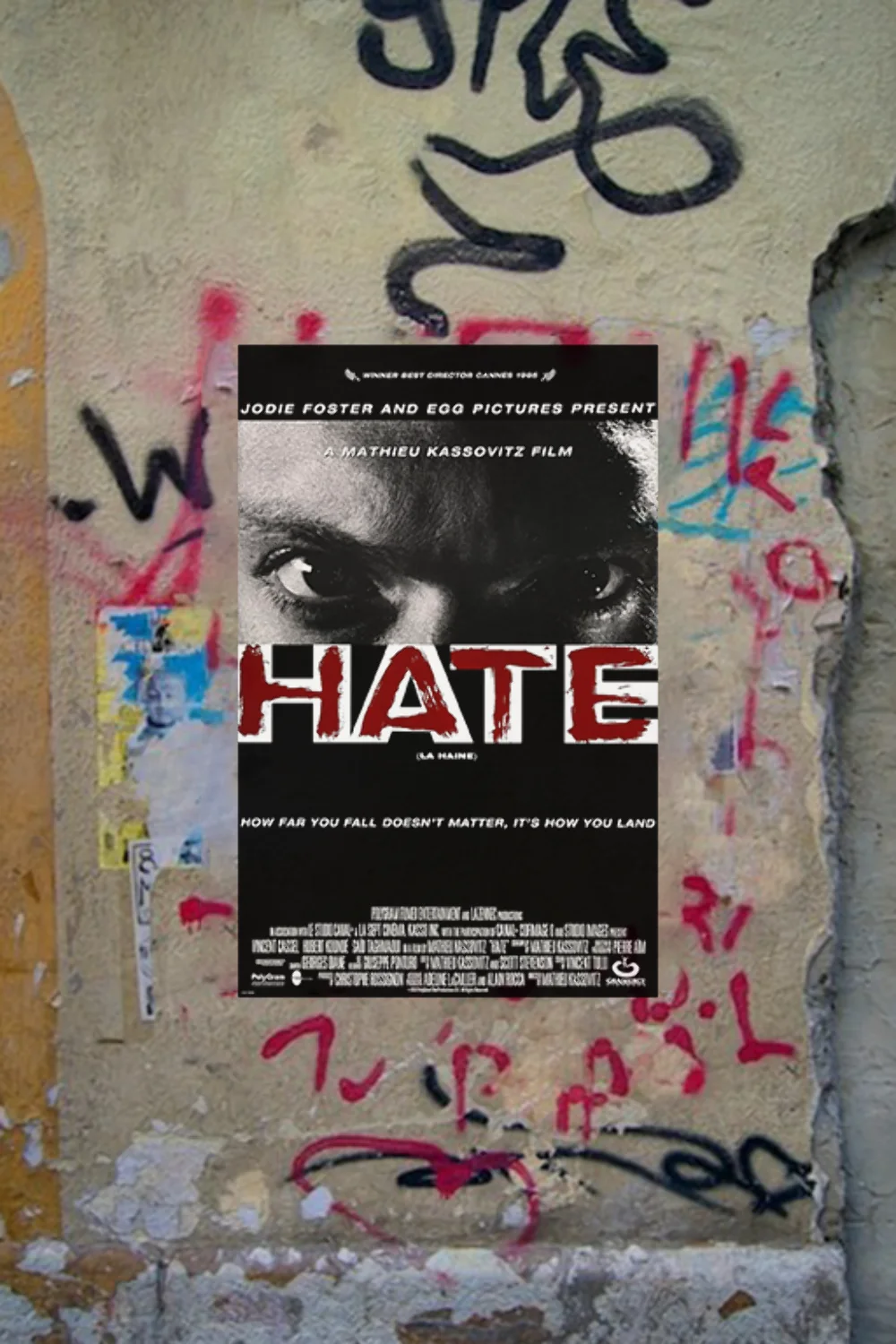 La haine Vincent Cassel Premium Gloss Poster | French Film Wall Art Décor | Film, изображение 4