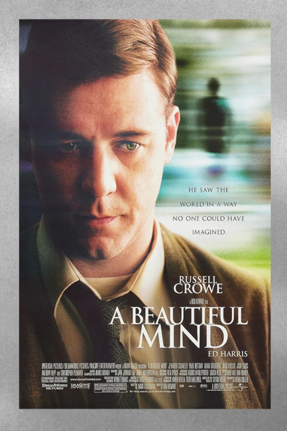 A Beautiful Mind Russell Crowe Gloss Poster | Film Memorabilia | Movie Art Decor, изображение 3