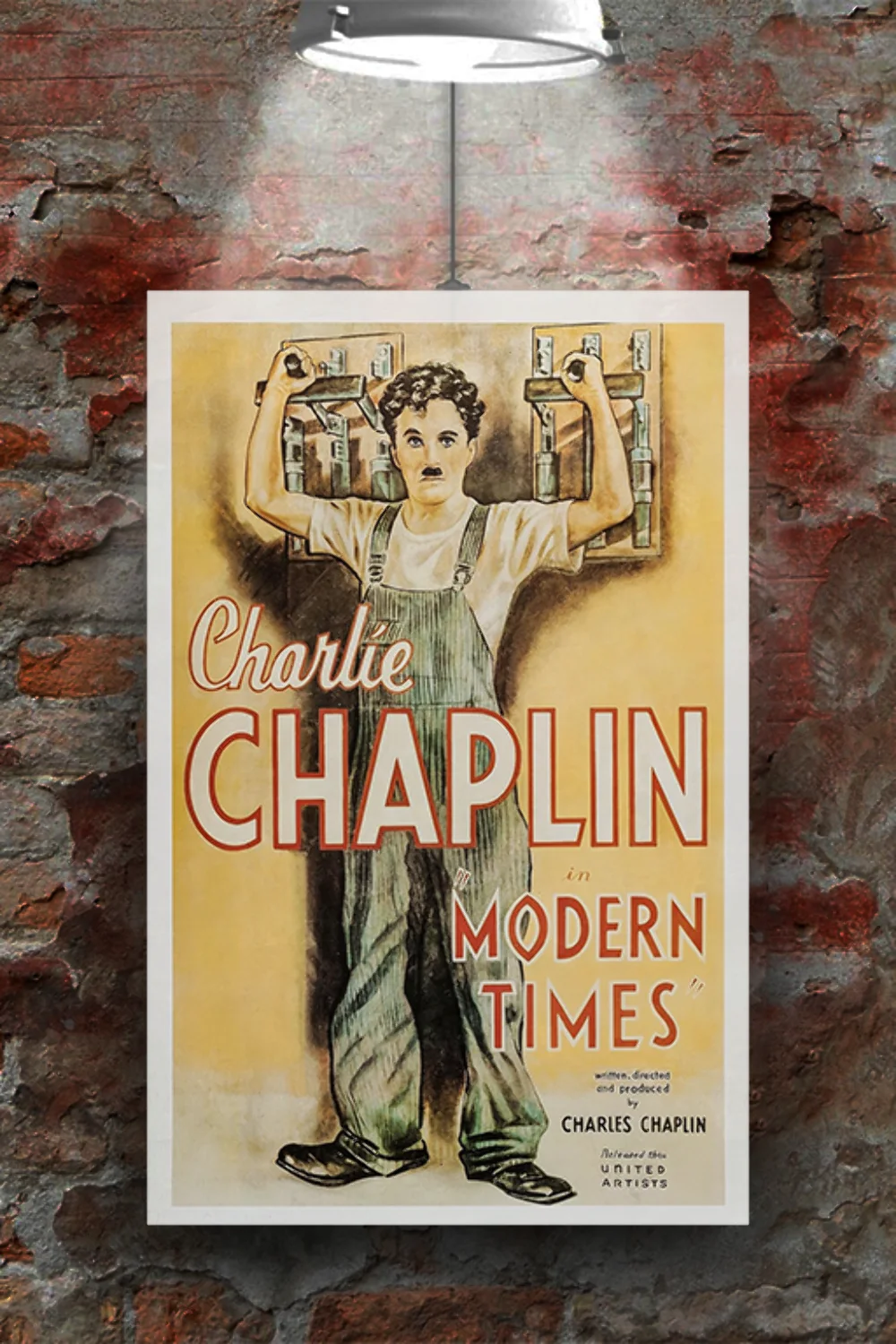 Modern Times Charlie Chaplin Art Print Gloss Poster | Classic Film Decor Wall Ar, image 2
