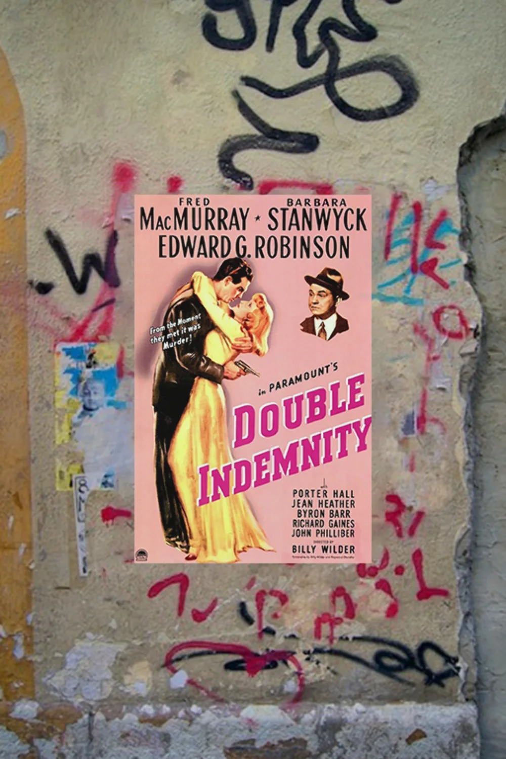 Double Indemnity Barbara Stanwyck Fred MacMurray | Film Noir Poster Vintage Desi, изображение 4