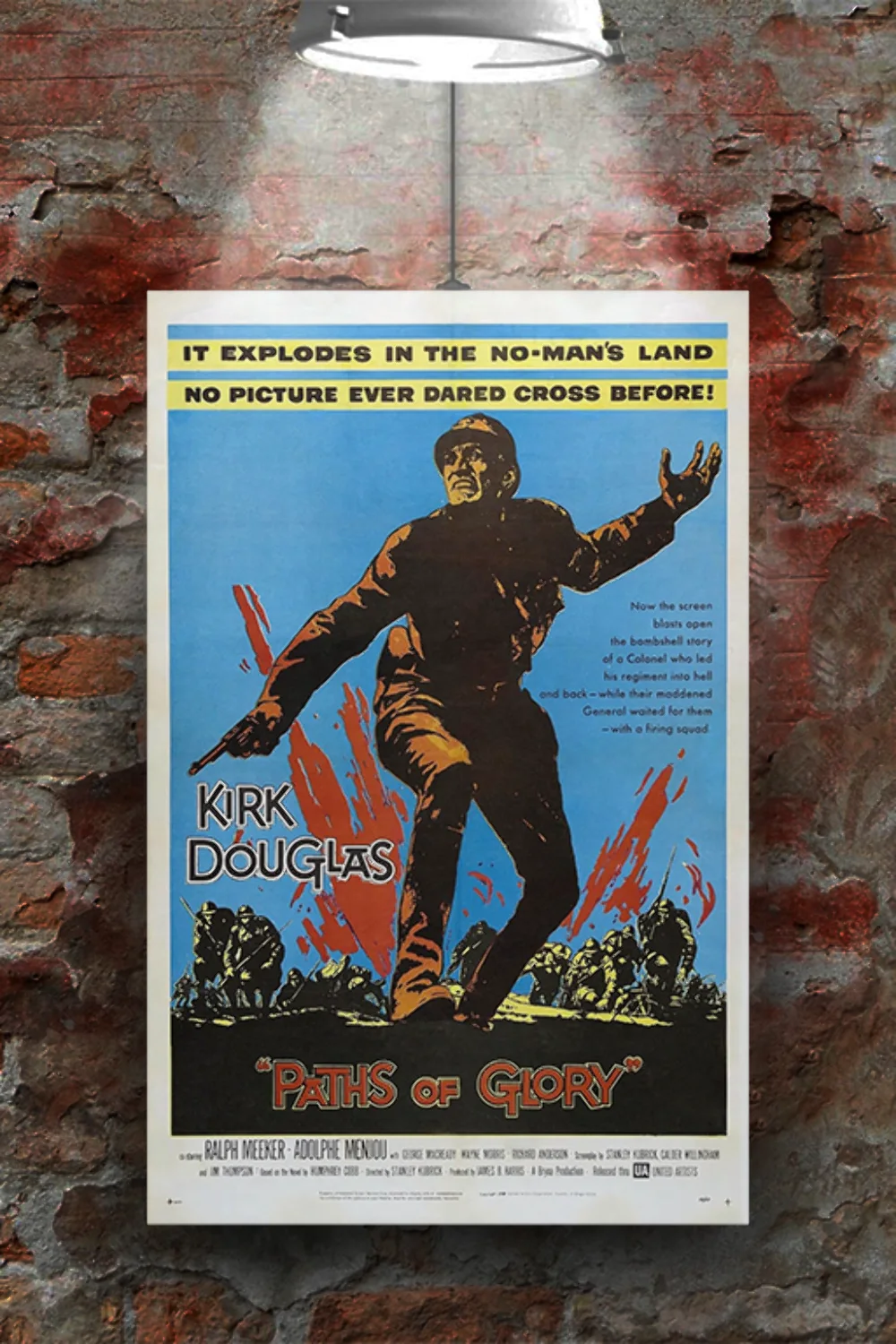 Paths of Glory Kirk Douglas Gloss Film Poster | Classic War Movie Memorabilia |, изображение 2